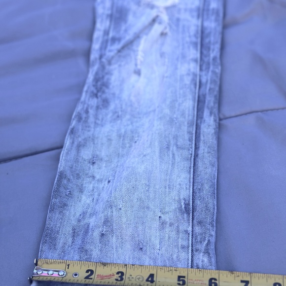 NWOT Rue21 Premium distressed skinny supreme flex jeans. Size 34w/32 ins. 70%cot - Picture 7 of 14